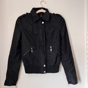 Versus Versace Black Noble Full Zip Lightweight‎ Jacket Women’s US 4